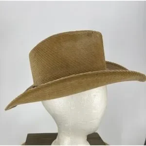 Resistol Stagecoach Cowboy Hat Tan Light Brown Ribbed Texture Corduroy unisex Resistol | Accessories | Resistol Stagecoach Cowboy Hat Tan  main image 2
